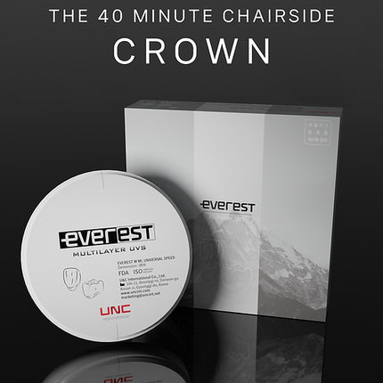 (40mins Sinter) Everest Zirconia Multilayer UVS (900-1150Mpa) 48% Translucency