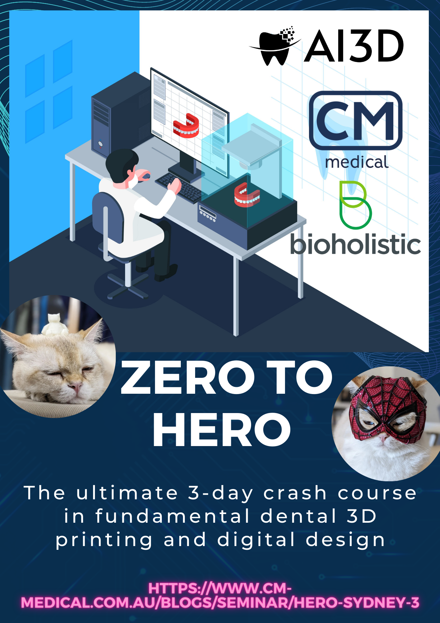 (Fully Booked) Dental 3D Printing and Digital Design Course - From zero to HERO - Ultimate 3