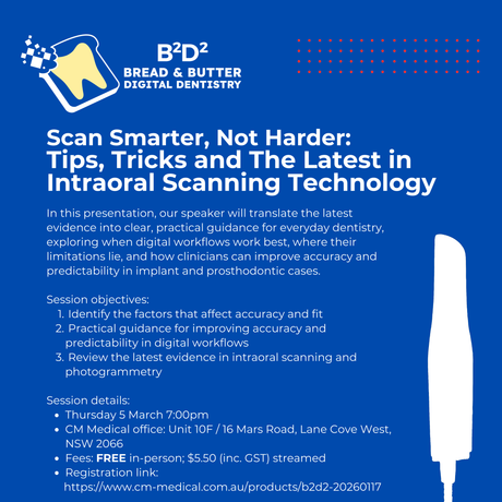 B2D2 Study Club-Scan Smarter, Not Harder: Tips, Tricks and The Latest in Intraoral Scanning Technology