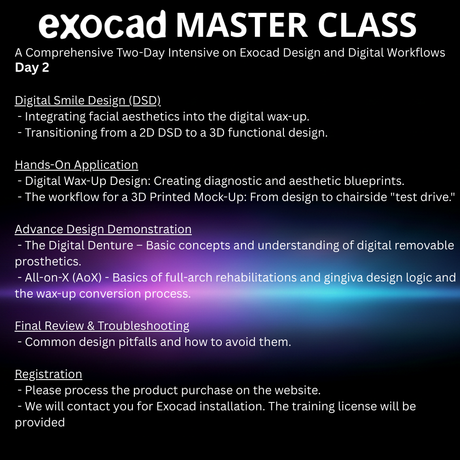 Exocad Master Class-Clinical Chairside (June 2026)