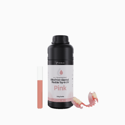 Heygears UltraPrint-Flexible Denture Try-in UV, Pink, 500g