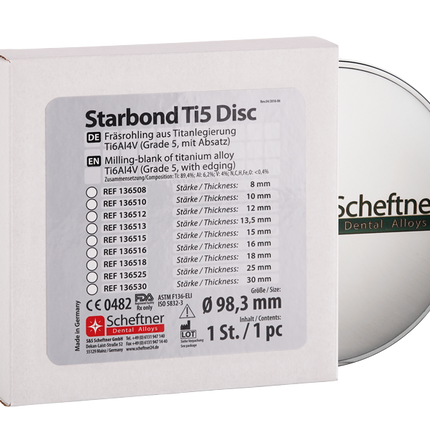 Scheftner Starbond Titanium Disc (Gr.5)
