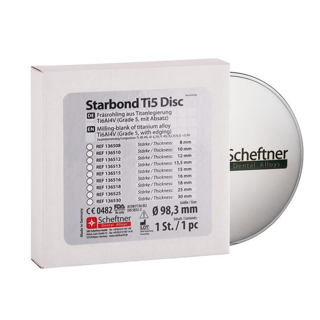 Scheftner Starbond Titanium Disc (Gr.5)