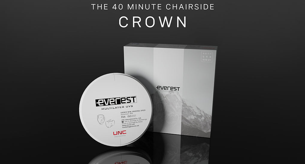 (40mins Sinter) Everest Zirconia Multilayer UVS (900-1150Mpa) 48% Translucency