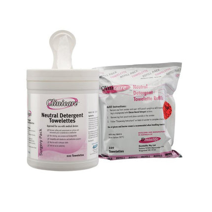 Clinicare Neutral Detergent Wipes