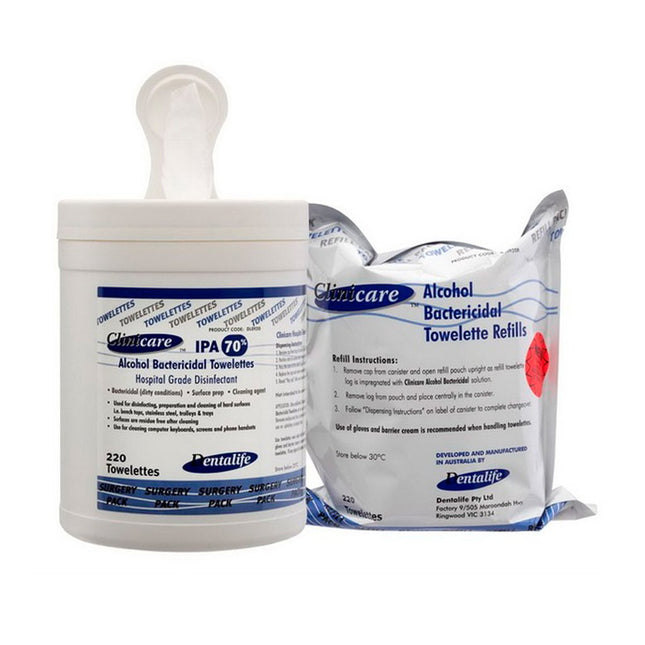 Clinicare Alcohol Towelettes