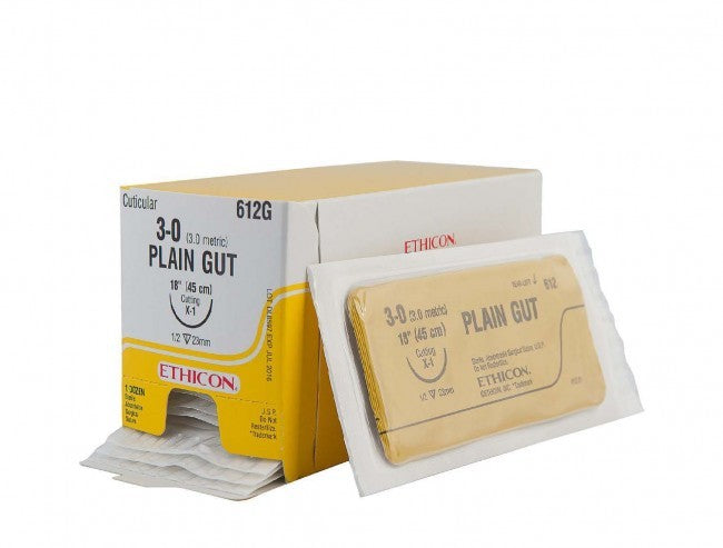 Johnson & Johnson Plain Gut Sutures (Absorbable) - Ethicon