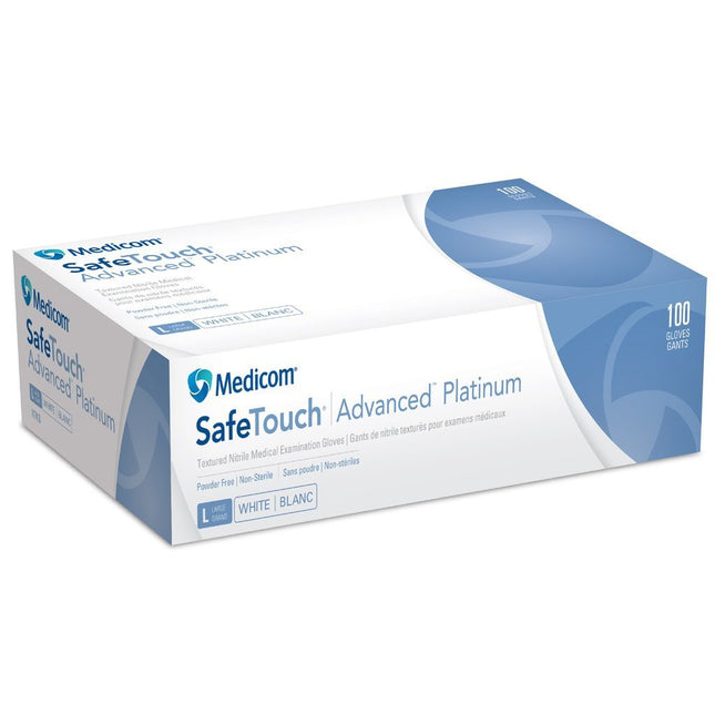 Medicom SafeTouch White Nitrile Gloves
