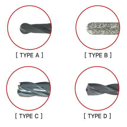 ARUM 5X-300D/300/400 Compatible Milling Bur