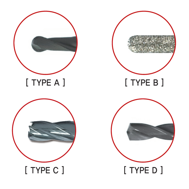 ARUM 5X-300D/300/400 Compatible Milling Bur