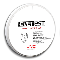 Everest Zirconia Multilayer AT (850-1150Mpa) 48% Translucency