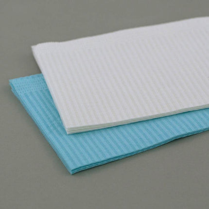Wider Cover Dental Bibs (3 Ply Paper + 1 Poly)